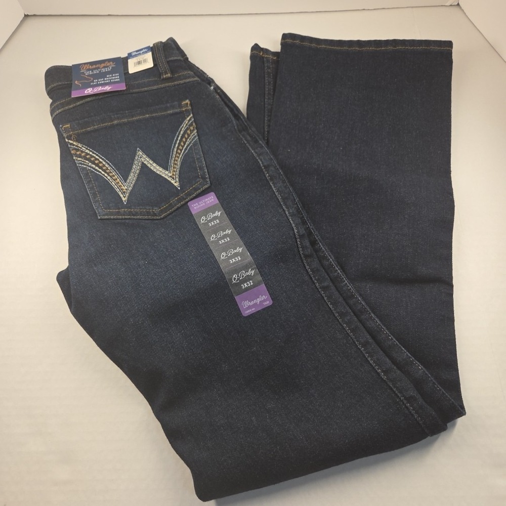 WRANGLER Ultimate Riding Jean Q-Baby Boot Cut Stretch‎ Women's NWT Size 3x32